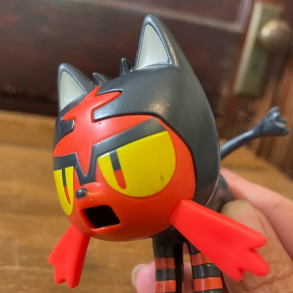 2017 Litten Pokemon Toy McDonald's Sun and Moon Figure 3.5" - Picture 7 of 7